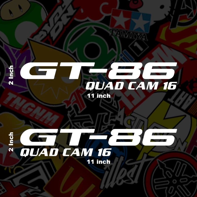 Toyota GT - 86 Quad Cam 16, Vinyl Cut Out Sticker | Shopee Philippines