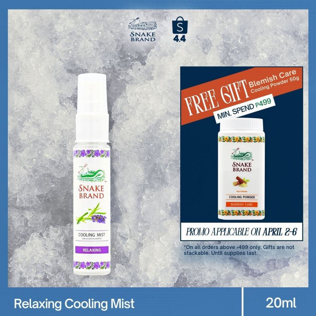 Snake Brand Cooling Mist Relaxing 20ml | Shopee Philippines