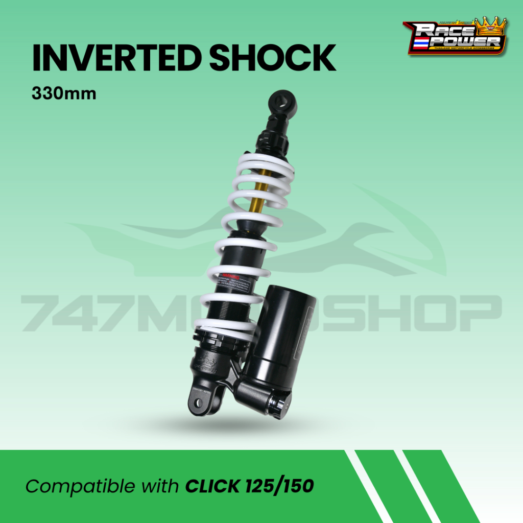 RACE POWER INVERTED REAR SHOCK FOR CLICK 125/150 330MM | Shopee Philippines
