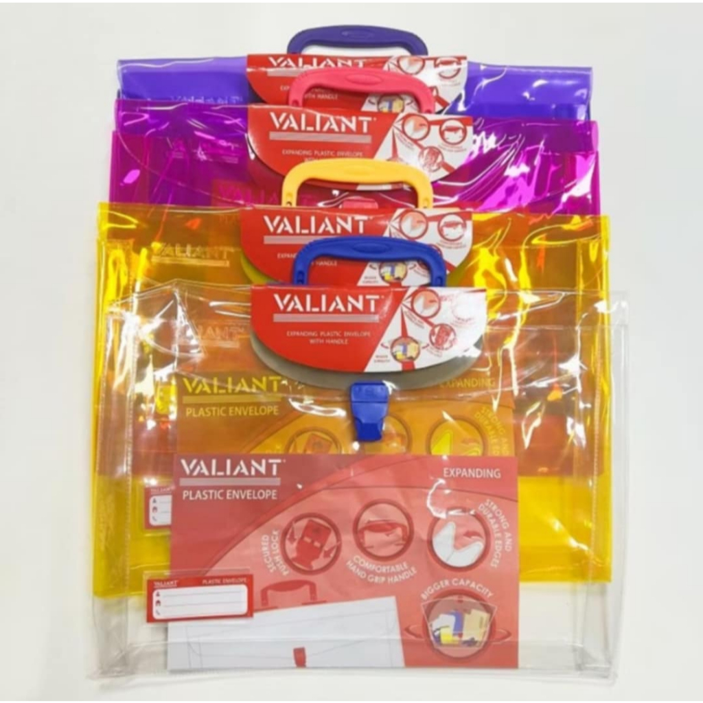 VALIANT plastic envelope colored/transparent | Shopee Philippines