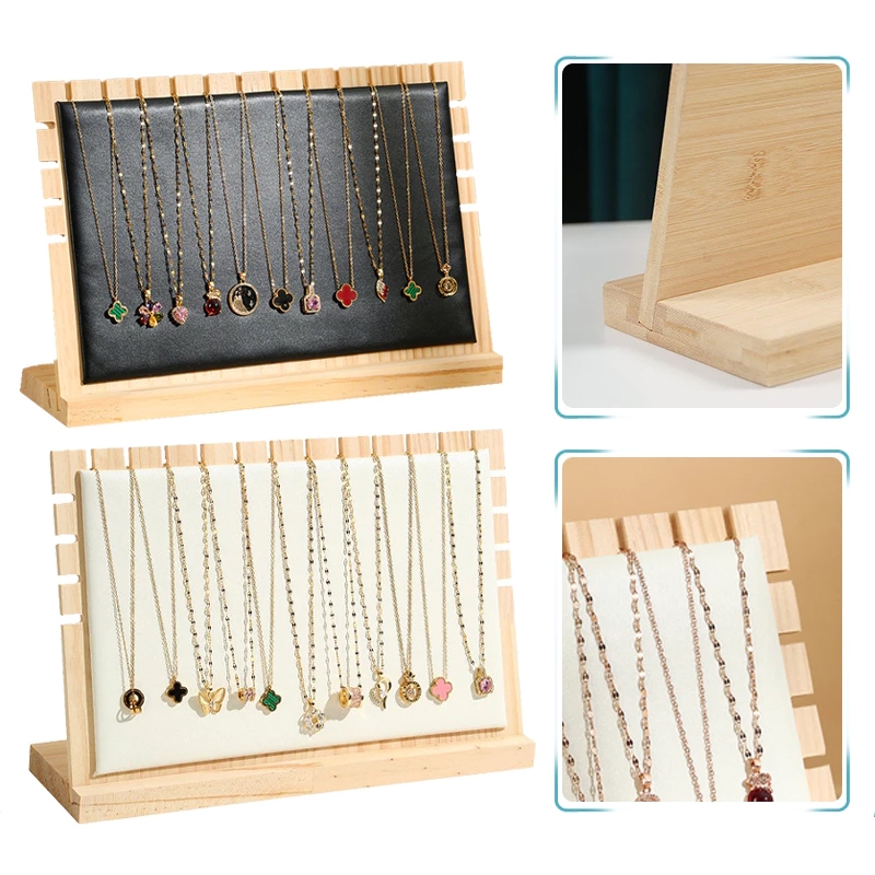 Wooden Rack Necklace Jewelry Display Stand Jewelry Organizer Rack Gift ...