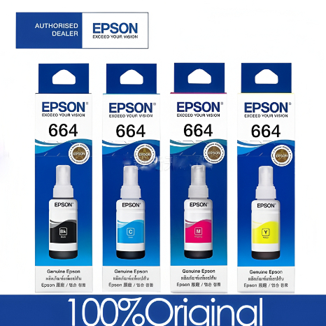 Epson 664 inks 100% Original for L110 L120 L220 L350 L360 L405 L565 ...