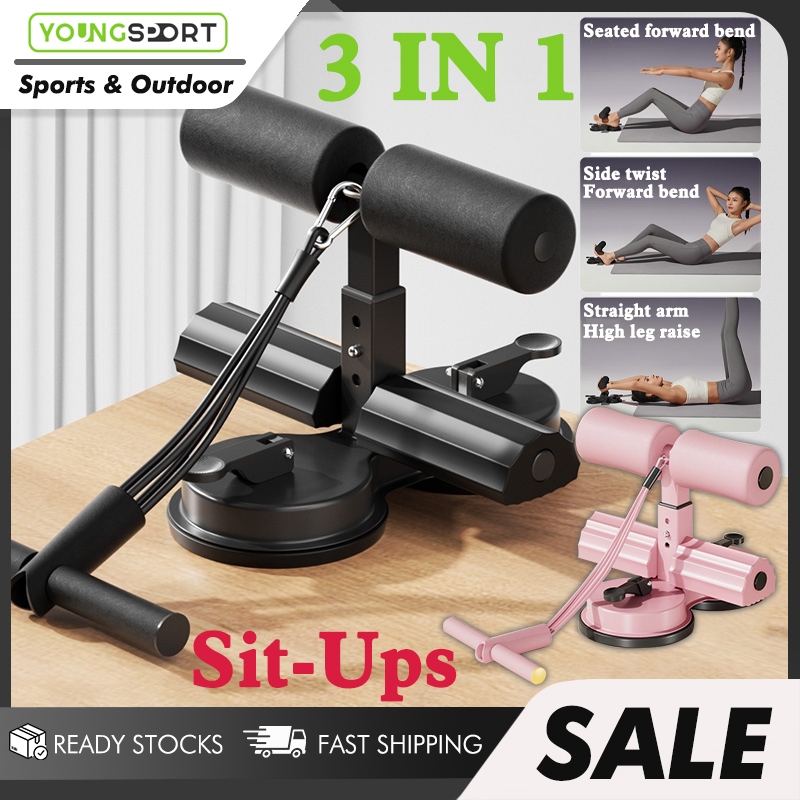 Sit-Ups Assistant Device Home Fitness Double Suction Sit Up Bar ...
