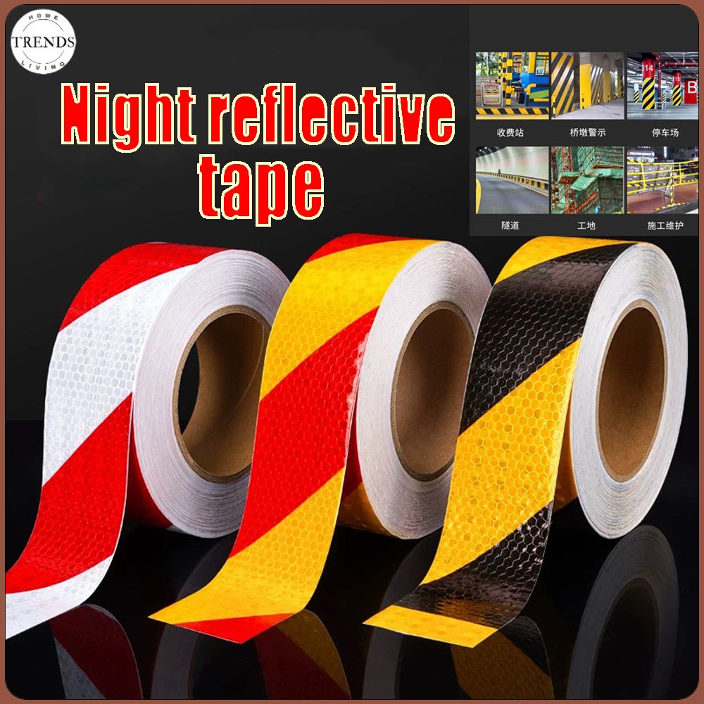 Automotive reflective tape safety warning stickers underground garage ...
