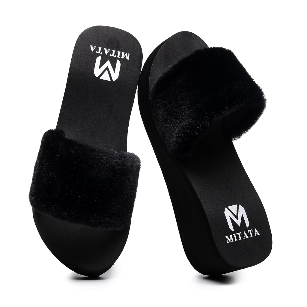 MITATA 5cm Women's Lightweight Summer Fuzzy Slippers | Shopee Philippines