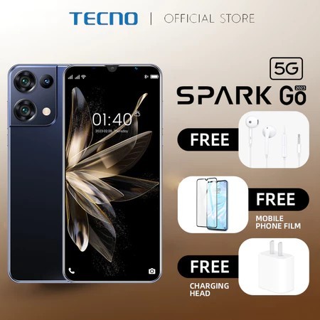 Smarphone SPARK Go Mobile Phone 5.5 inch 12GB+512GB Android Support ...
