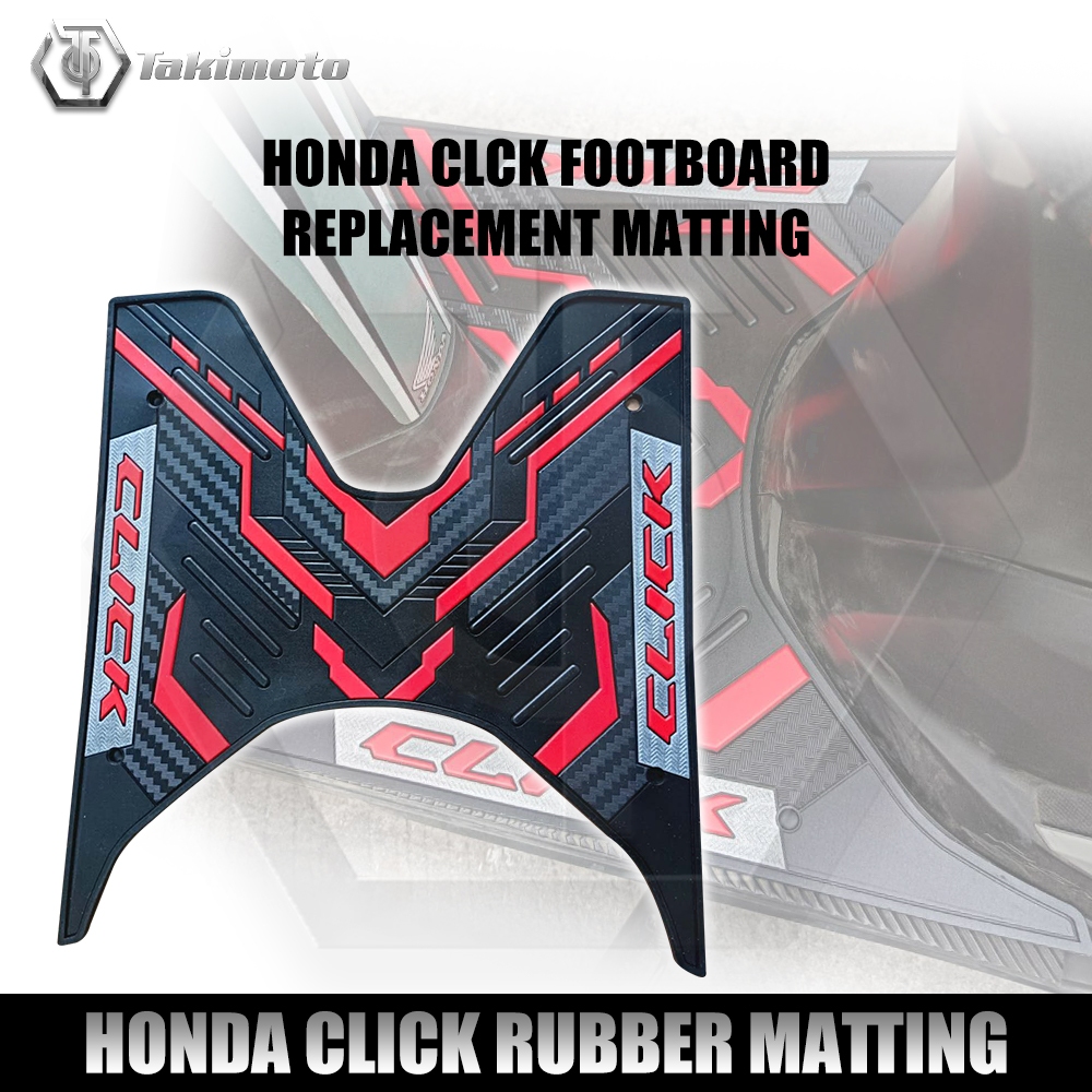 Takimoto Rubber Matting for Honda Click 125i/150i/V1/V2/V3 Motorcycle ...
