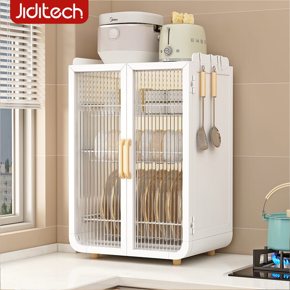 Jiditech 2/3Layers Large Capacity Dish Cabinet Dish Rack Kitchen ...