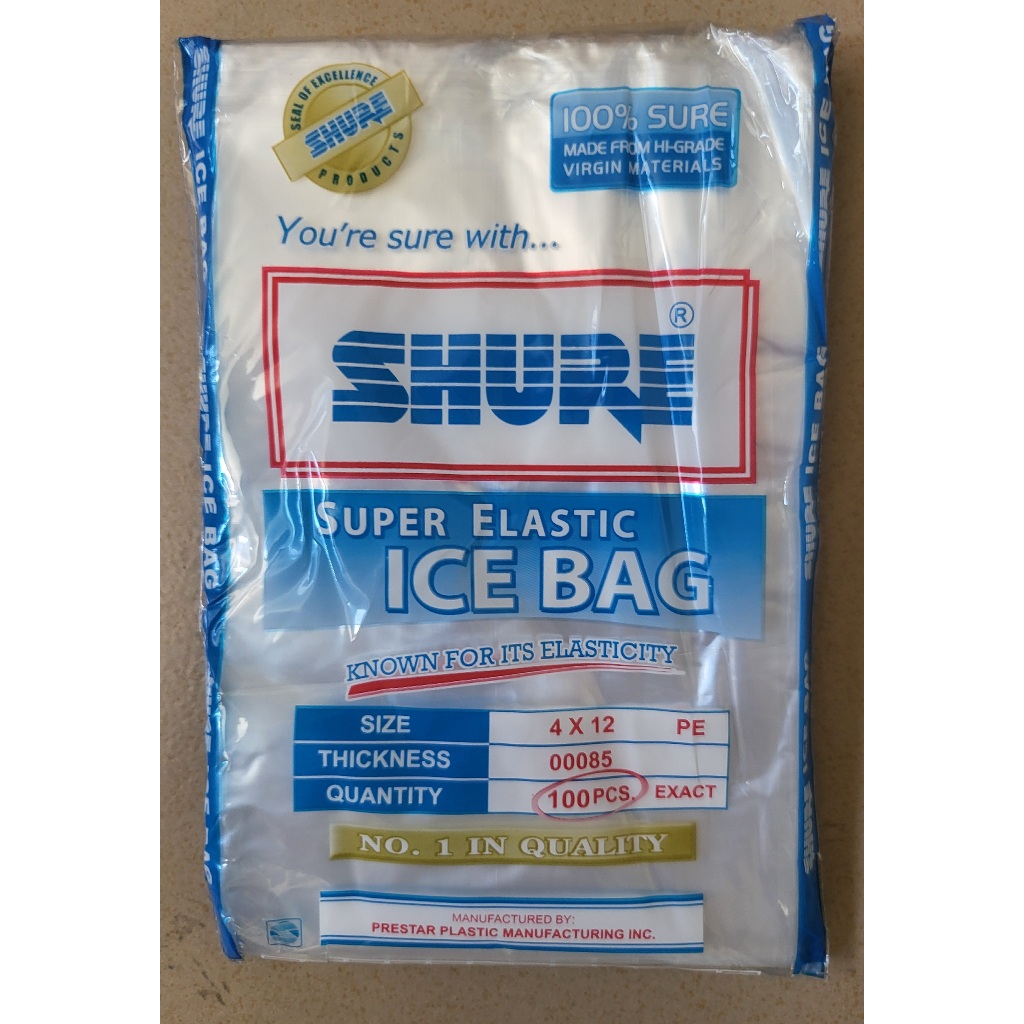 SHURE Plastic ICE Bag (100pcs) | Shopee Philippines