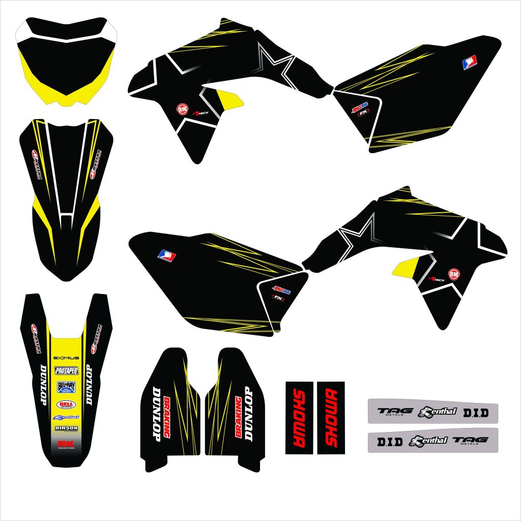 Suzuki RMZ 450 ( 2008 - 2017 ) Graphics Kit Sticker Decal | Shopee ...