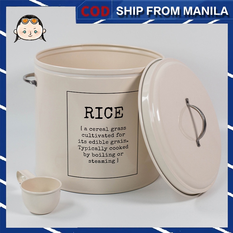 5kg round shaped rice storage box a sealed and moisture proof rice ...
