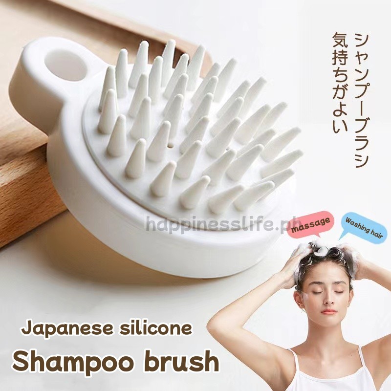 infinite Japanese Silicone Scalp Massager Shampoo Brush Head Shower ...