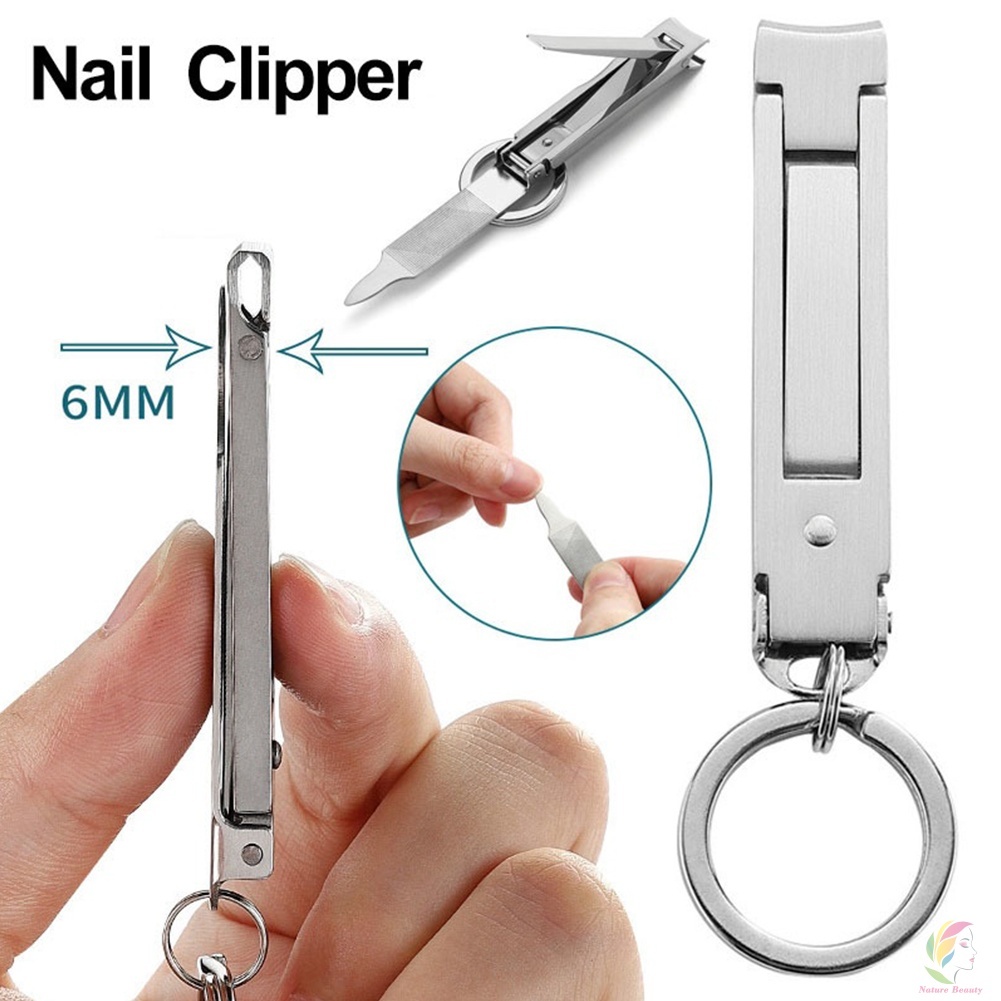Stainless Steel Folding Nail Clippers Nail Cutter Clippers Manicure Toe ...