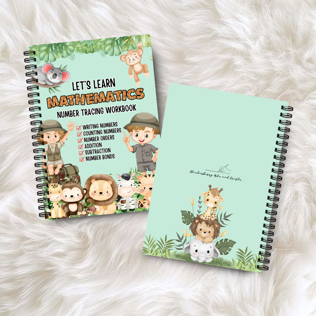 Mathematics Number Tracing Workbook for Kids | Addition | Subtraction ...