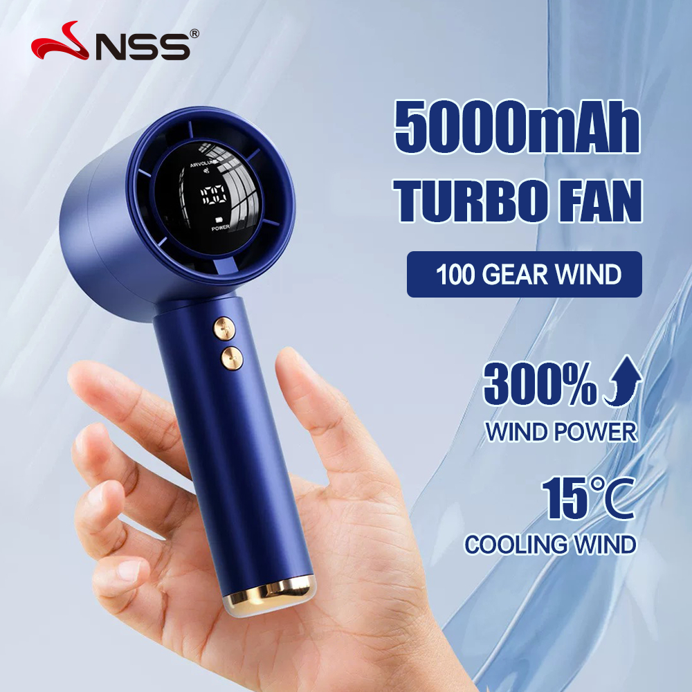 NSS Handheld Turbo Fan Rechargeable Mini Portable Small Fan Usb Air ...