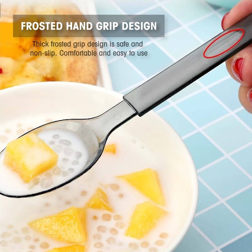 50pcs Disposable Spoon And Fork Thickened Plastic ndependently Package ...