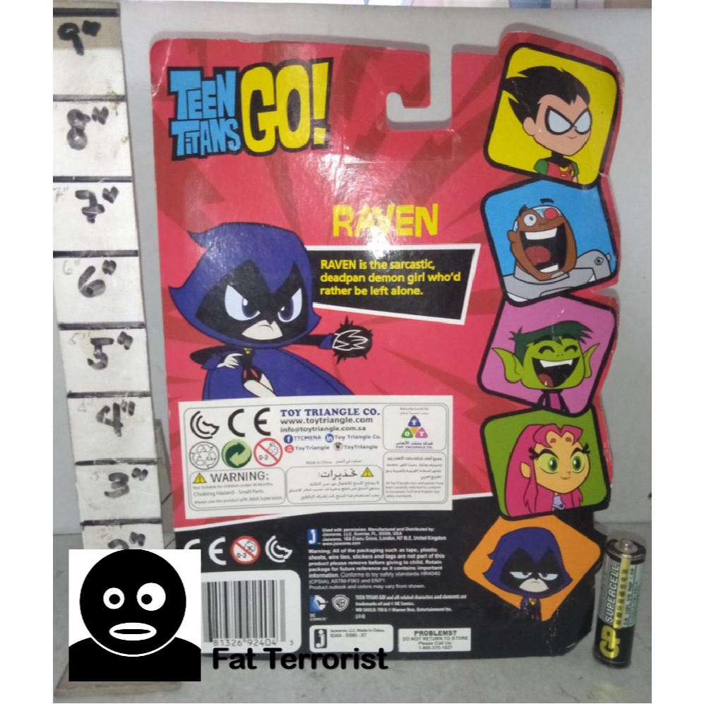 FT TTG Teen Titans Go Raven MoC | Shopee Philippines