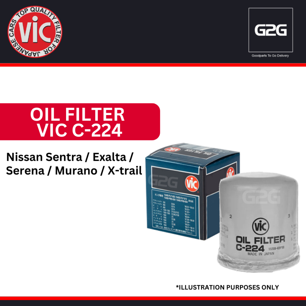 Oil Filter Vic C-224 Nissan Sentra / Exalta / Serena / Murano / X-trail ...