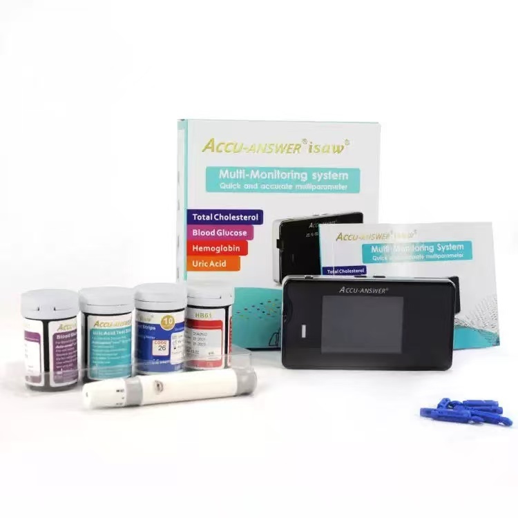 LY Accu-Answer Isaw Glucose Strips 50’S hemoglobin 4-in-1 Instrument ...