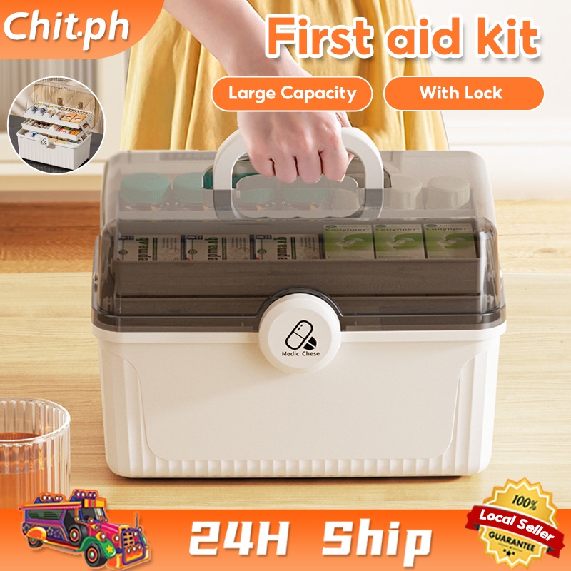 CHIT Multi-layer Medicine Organizer Box Big Family Frist Aid Kit ...