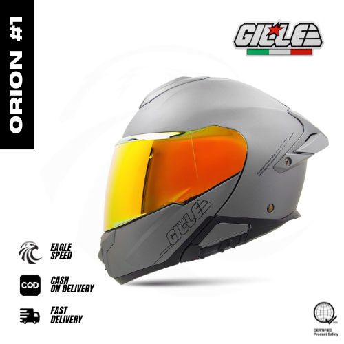 【EAGLE SPEED】GILLE MODULAR HELMET AF10 ORION #1 MATTE GRAY DUAL VISOR ...