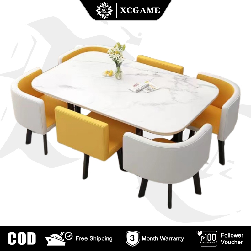 XCGAME 4-6 Seat Dining table office casual meeting table Family dining ...