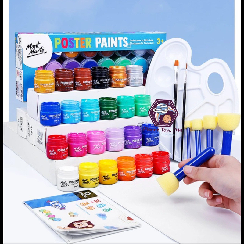 Mont Marte 12 Colors Poster Paint | Shopee Philippines