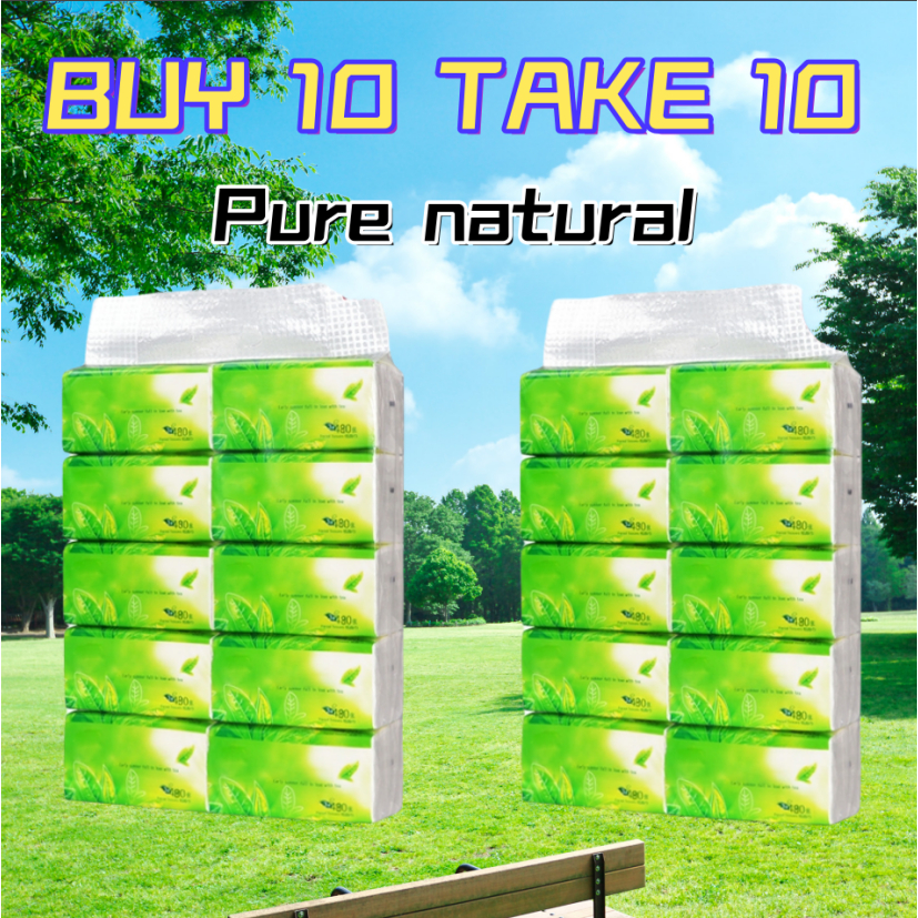 20PCS Tissue Facial Tissue Order Tissue 10 Packs 4-Ply Facial Tissue ...