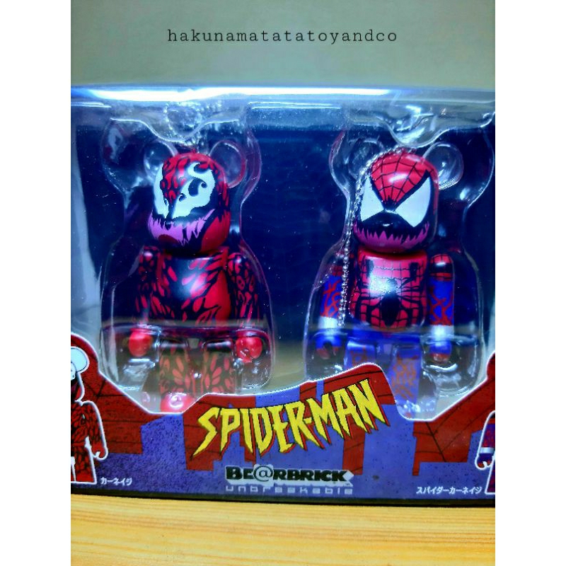 Carnage & Spider-carnage - Bearbrick Happy Kuji Spider-man Set E