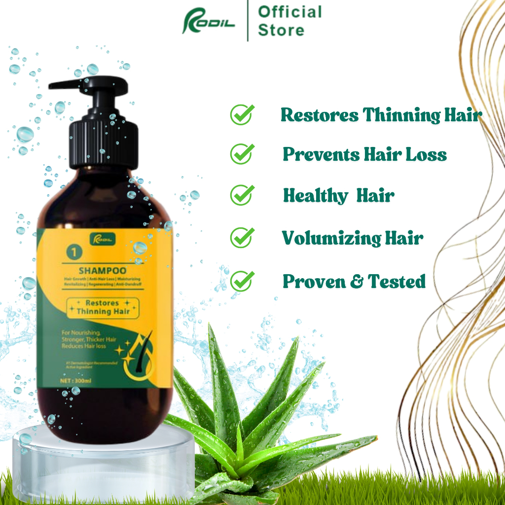 Rodil Hair Growth Shampoo Anti Hair Loss Moisturizinng Revitalizing ...