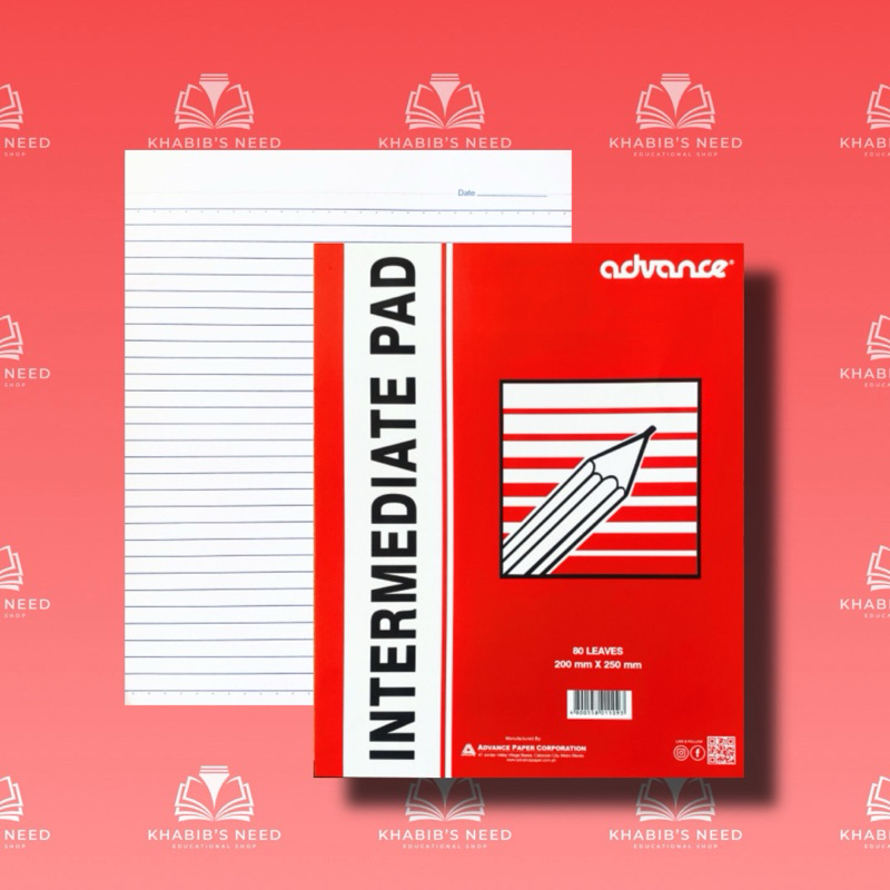10 Pads Advance Intermediate Pad Paper - 80lvs | KN Educational Shop ...
