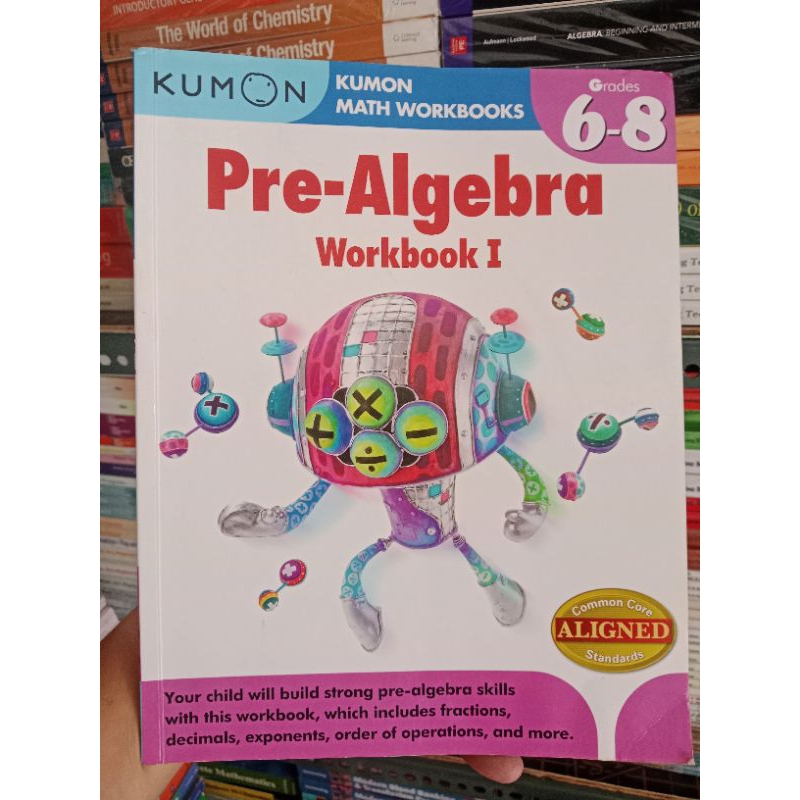 PRE-ALGEBRA WORKBOOK 1 ( GRADE 6-8 ) | Shopee Philippines