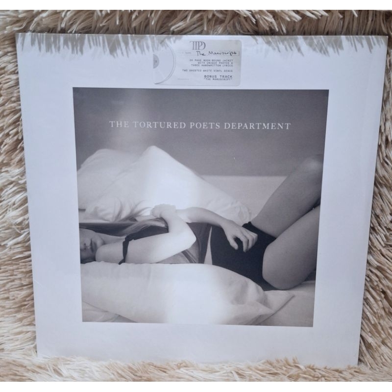 TAYLOR SWIFT TTPD TWO VINYL COLORED GHOSTED WHITE + 24PAGE BOOK BOUND ...