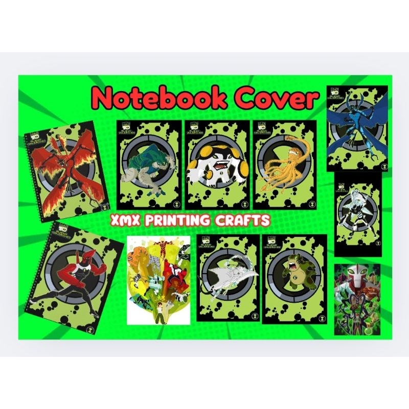 Ben10 Notebooks 5pcs per set (Writing,Composition, Spiral ) | Shopee ...