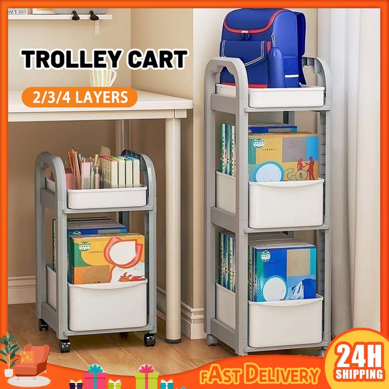 Multi-functional Organizer Magazine Rack Storage Shelf Moving rack ...