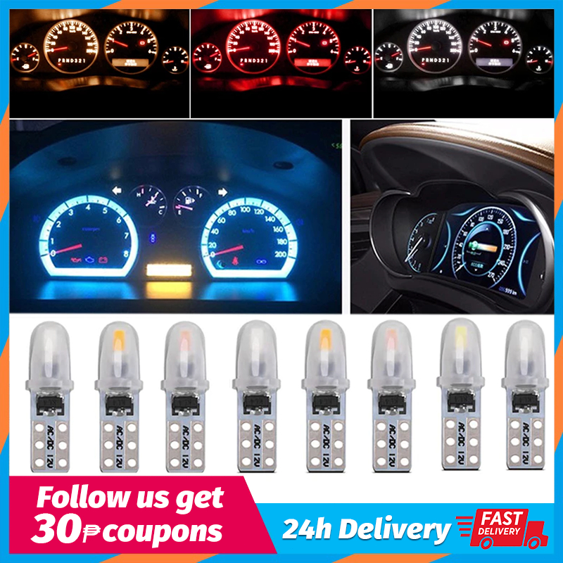 T5 LED Buld W3W W1.2W Dash Lights Dashboard Indicator Light Cluster ...