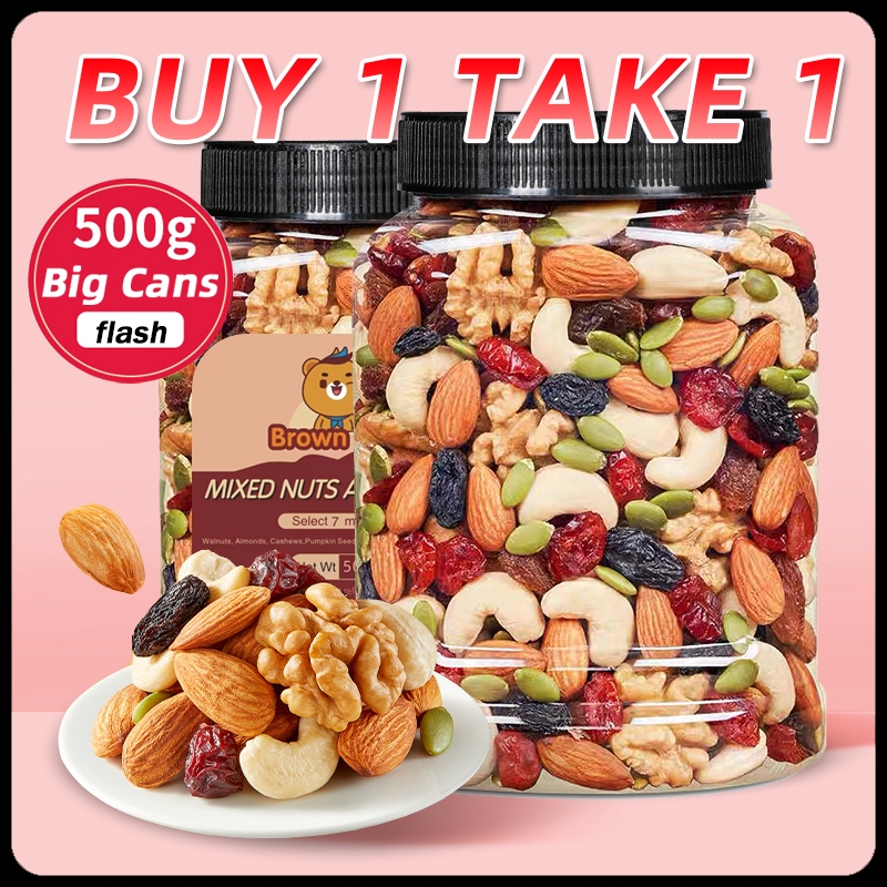 7 In 1 Mixed nuts and fruits 500g Snack Buy 1 Take 1 Trail mix nuts ...
