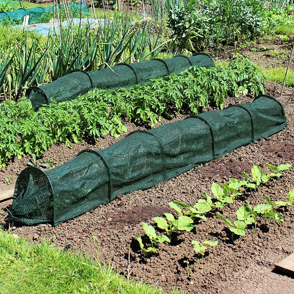 Foldable sunshade garden tunnel Collapsible black net greenhouse ...