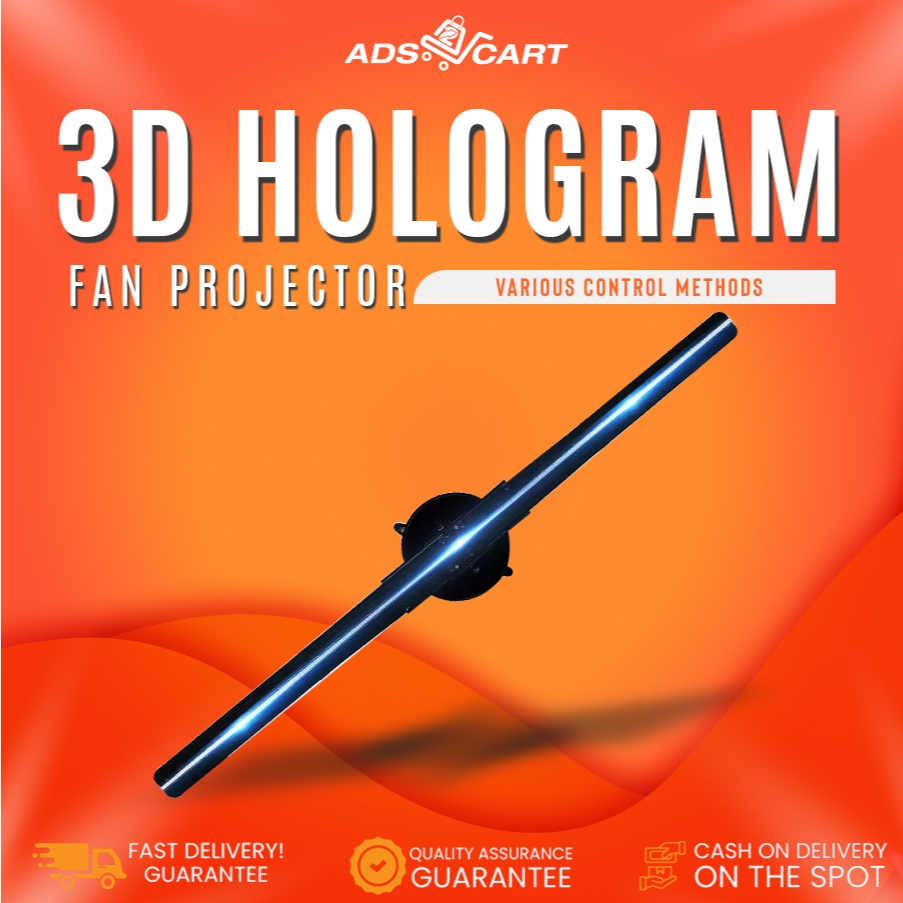 ADS 3D Hologram Fan 41cm LED Display Projector 3D Advertising Signage ...