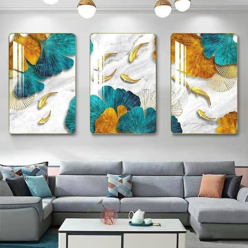 Modern Abstract Triptych Wall Art Living Room Bedroom Decor Aesthetic ...