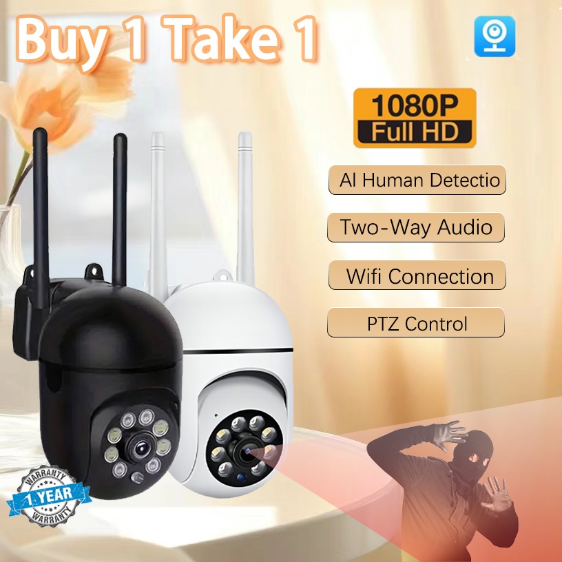 Buy 1 Take 1 V380 Pro CCTV 8MP+8MP Connect Cellphone Two-Way Audio 360 ...