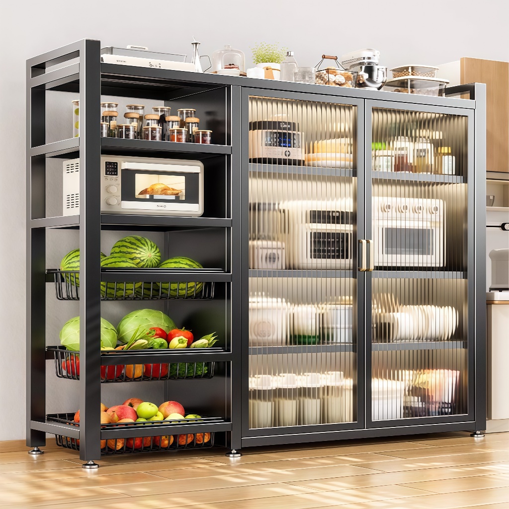 Kitchen Cabinet Dustproof Cabinet Kitchen Rack Kitchen Storage Cabinet ...
