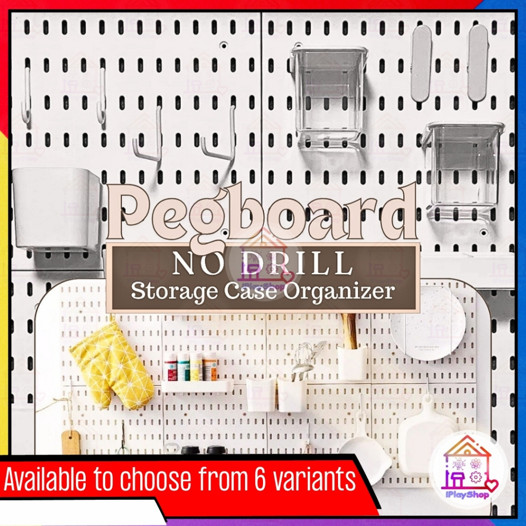 Hanging Shelf Slotted Board Pegboard Combination Kit Kitchen ...