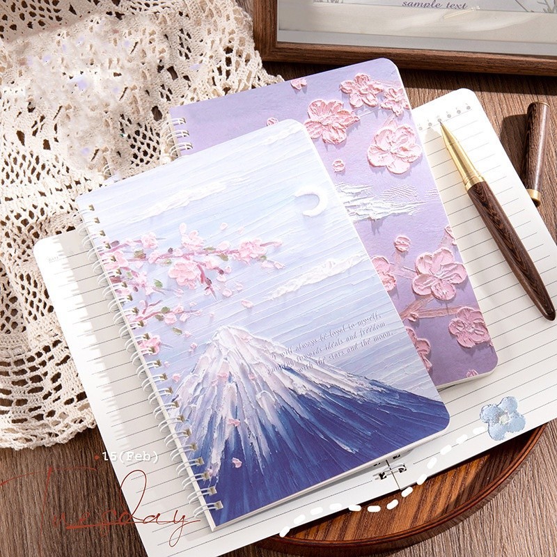 10pcs A5 Oil Painting spiral composition notebook Journal Notebook ...