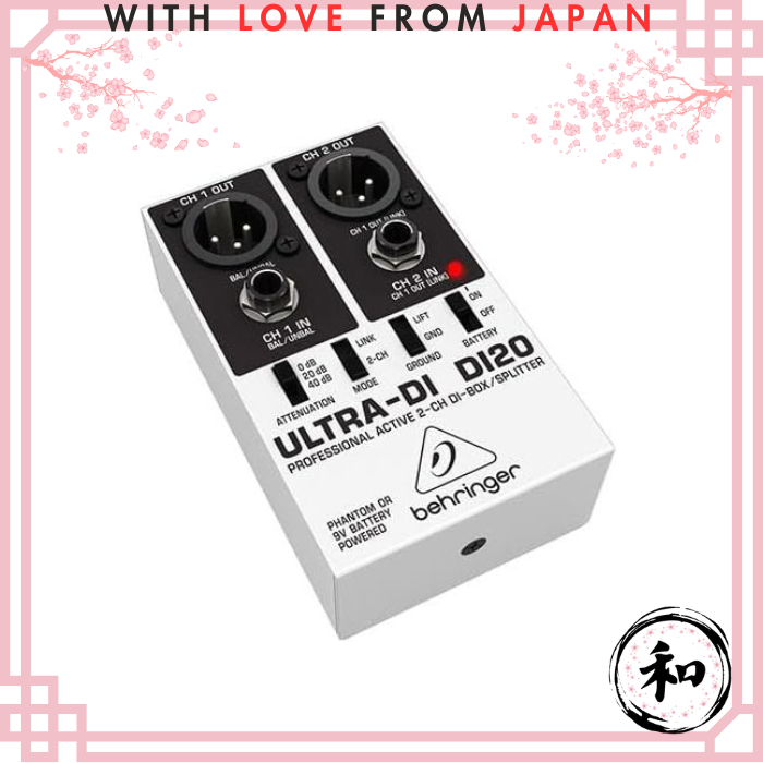 Behringer Direct Box 2ch Splitter Phantom Power DI20【Direct from Japan ...