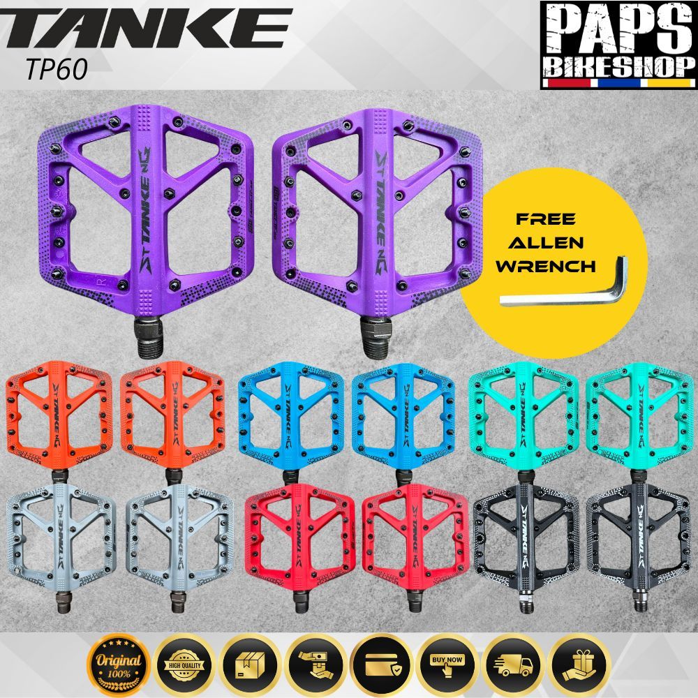 TANKE TP60 WIDE FLAT PEDAL | Shopee Philippines
