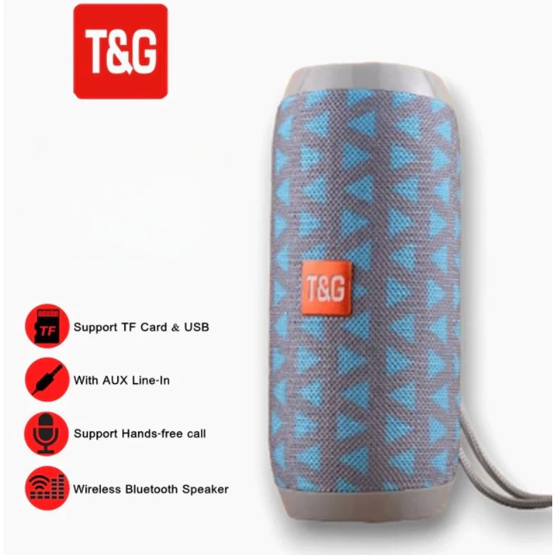 T&G TG-117 Super Bass Splashproof Bluetooth Speaker