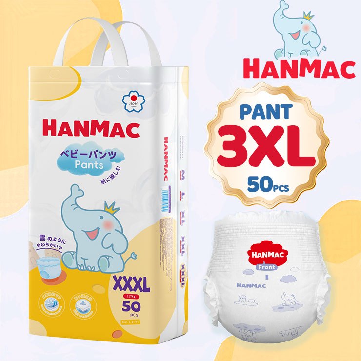 HANMAC 50pcs Ultra-soft Inner Layer Pull Up Pants M-3XL for Sensitive ...