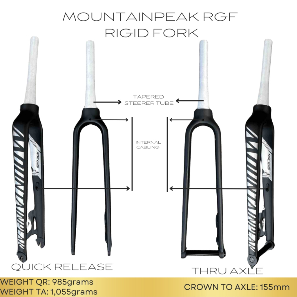MOUNTAINPEAK RGF RIGID FORK 627 & 629 QR / TA | Shopee Philippines