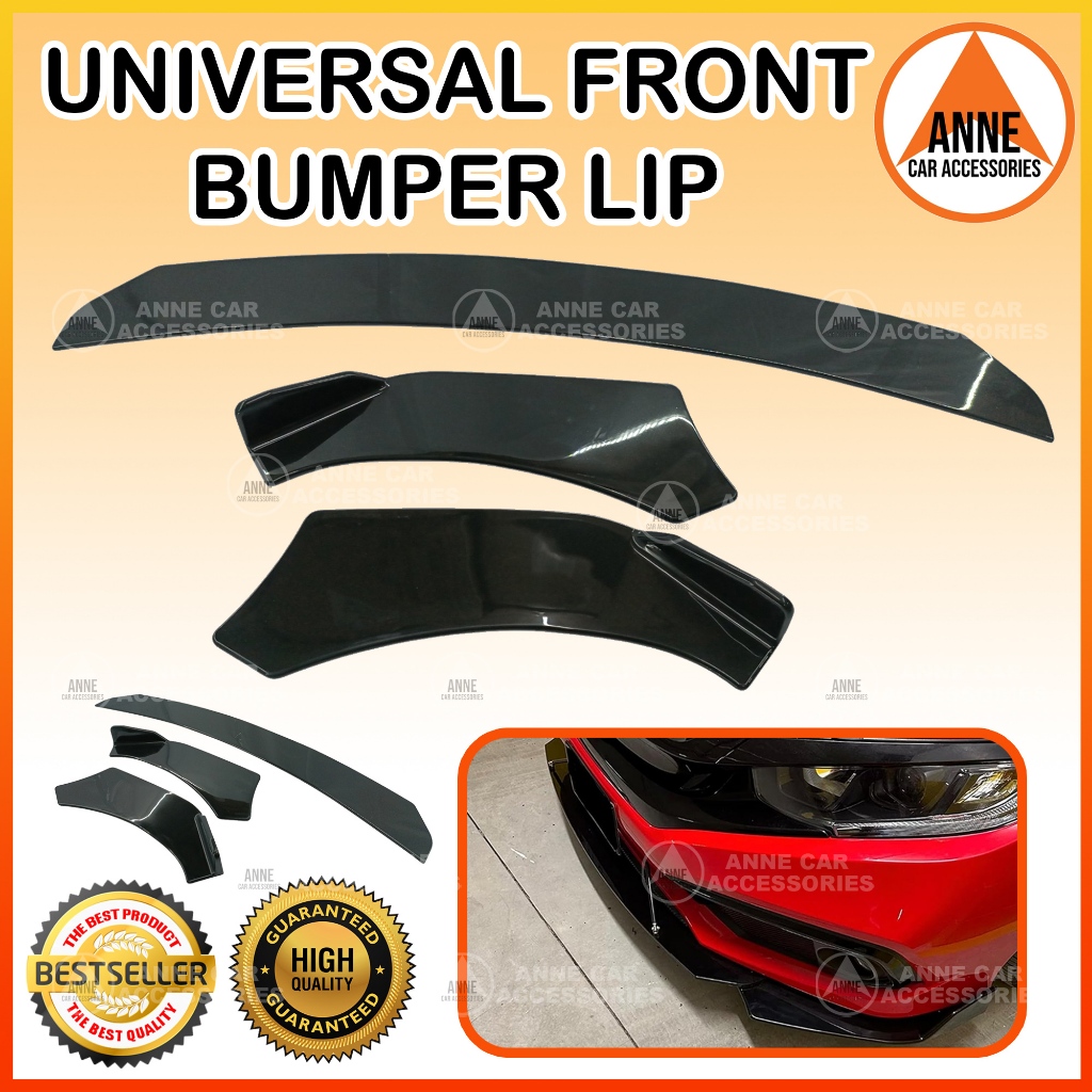 3pcs Universal Car Front Lip Bumper Diffuser Body Kits Splitter ...